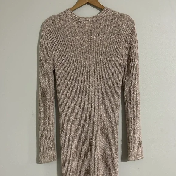 Free People 'Skylight' Rib-Knit Long Cardigan Sweater, Morning Oat XS - Picture 9 of 14